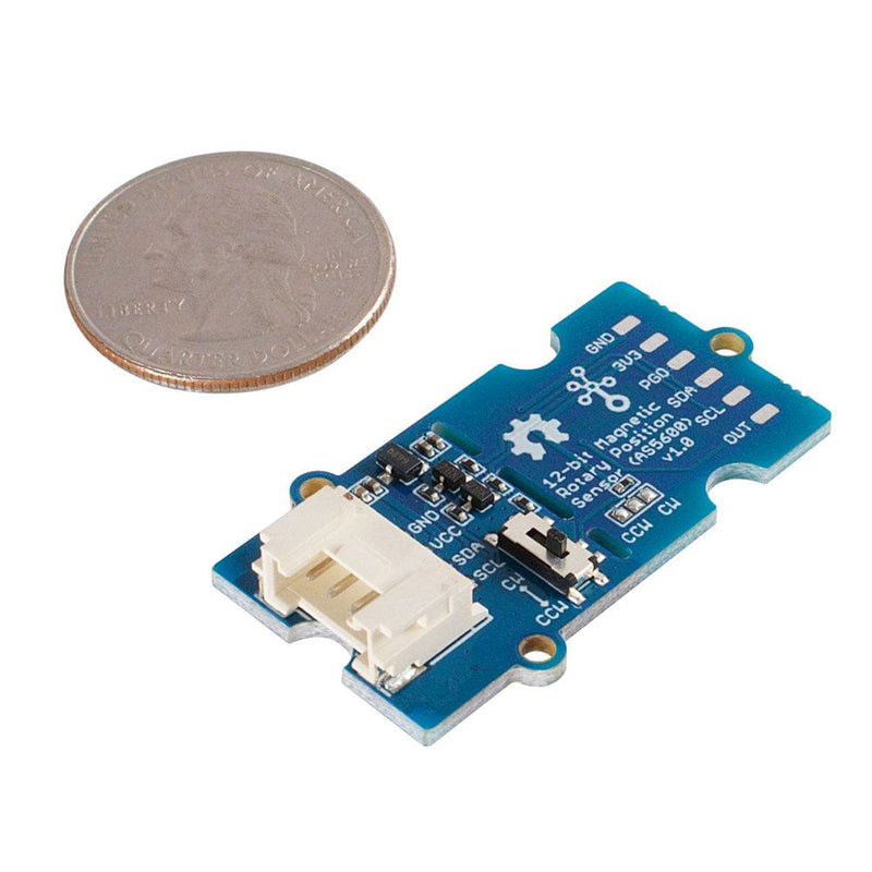 Magnetic Position Encoder Grove - 12-bit Magnetic Rotary Position Sensor / Encoder (AS5600) - The ...