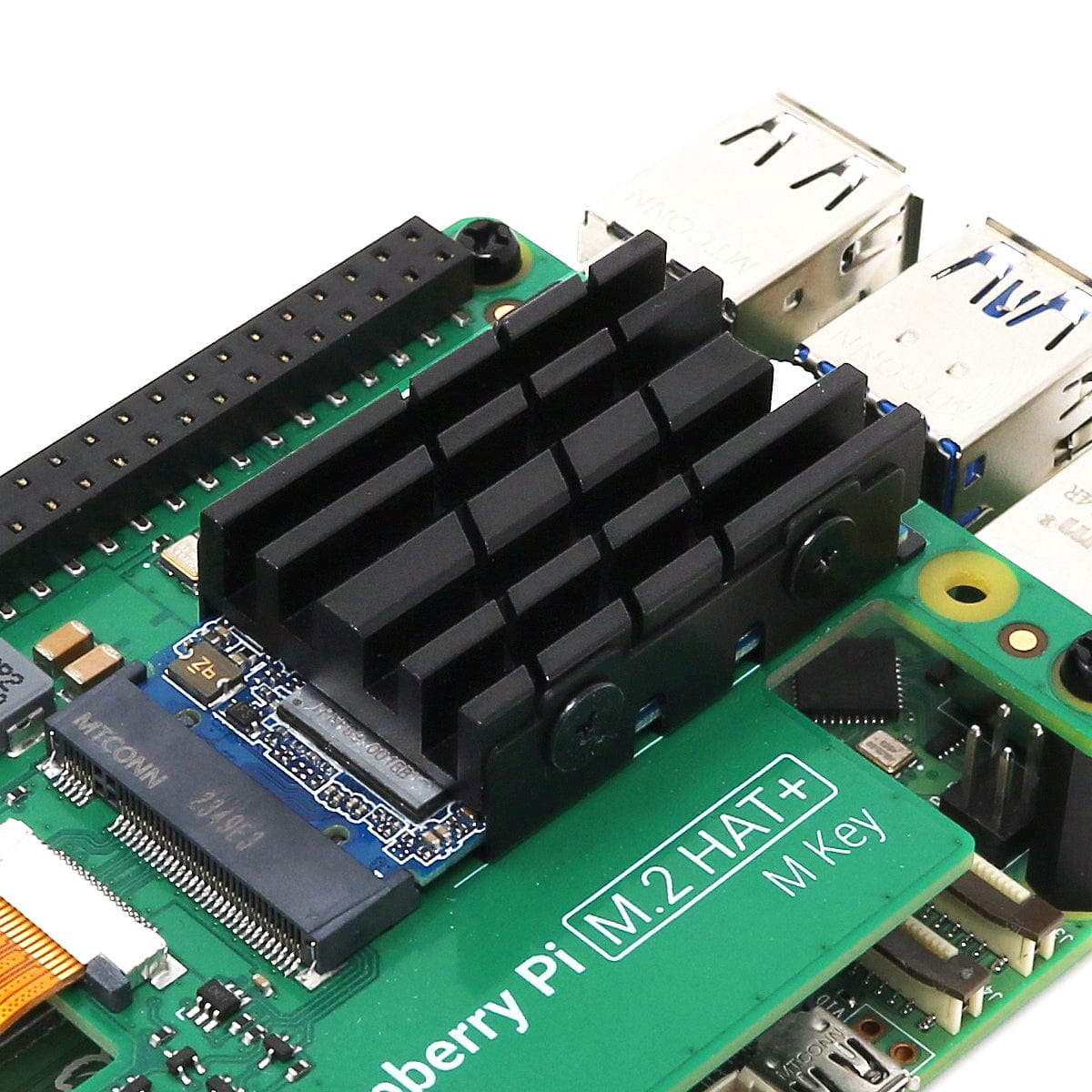 Heatsink for Raspberry Pi M.2 HAT+ and 2242 SSDs