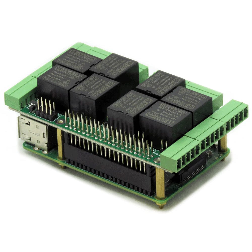 Home Automation 8-Layer Stackable HAT for Raspberry Pi (v4.0) - The Pi Hut