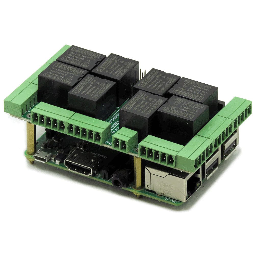 Home Automation 8-Layer Stackable HAT for Raspberry Pi (v4.0) - The Pi Hut