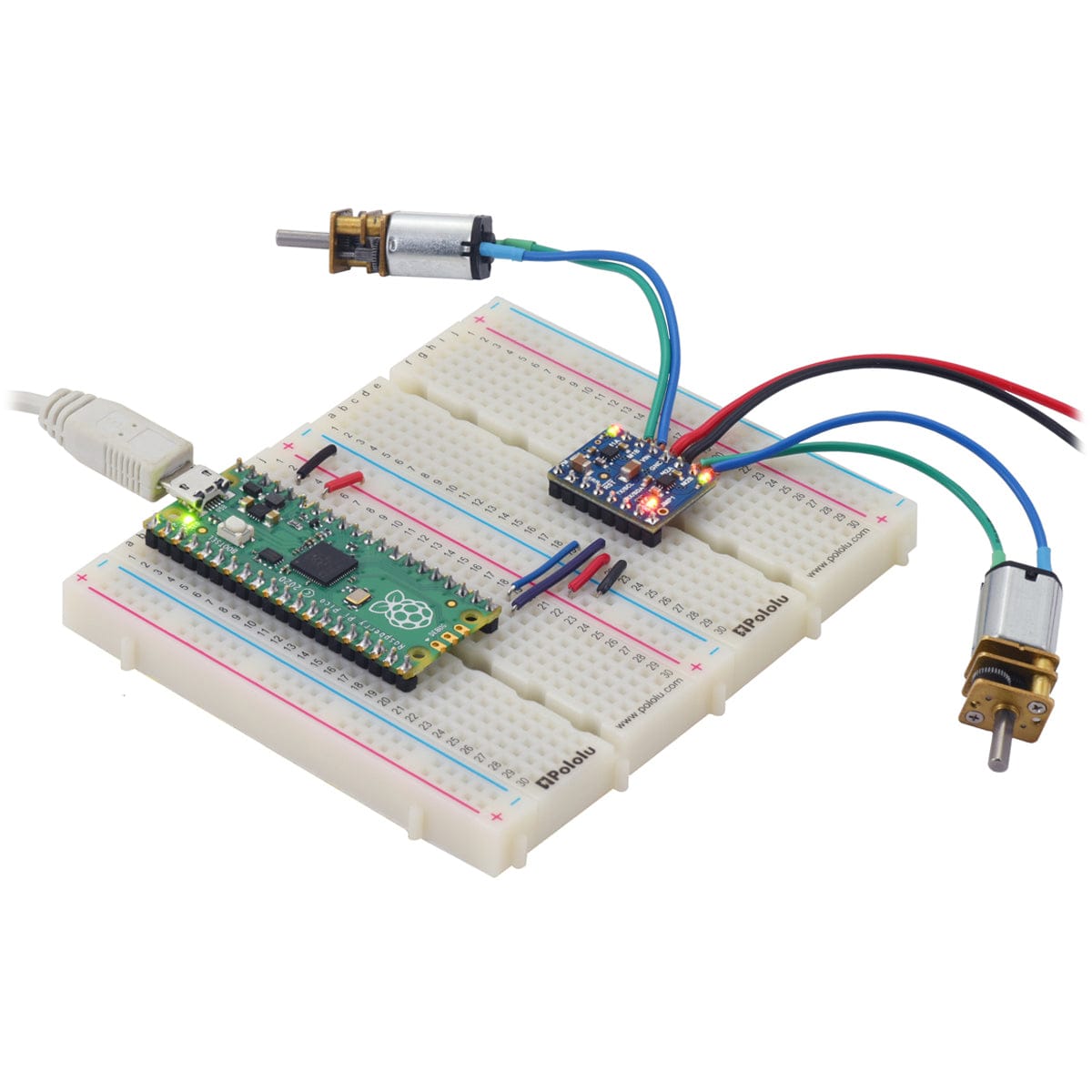 Pololu Motoron M2T550 Dual I²C Motor Controller - The Pi Hut