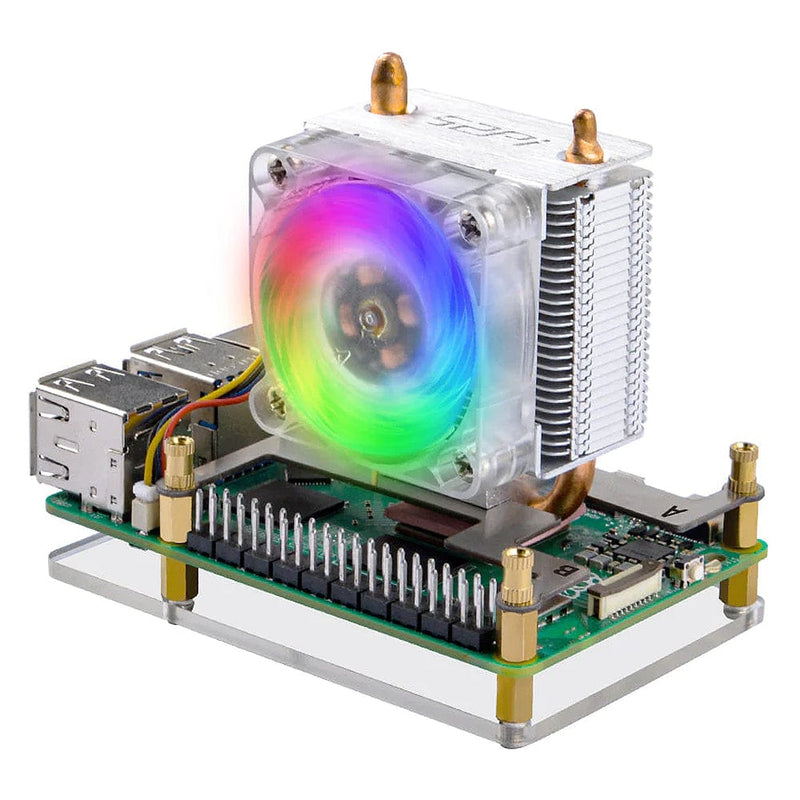 ICE Tower CPU Cooler for Raspberry Pi 5 - The Pi Hut