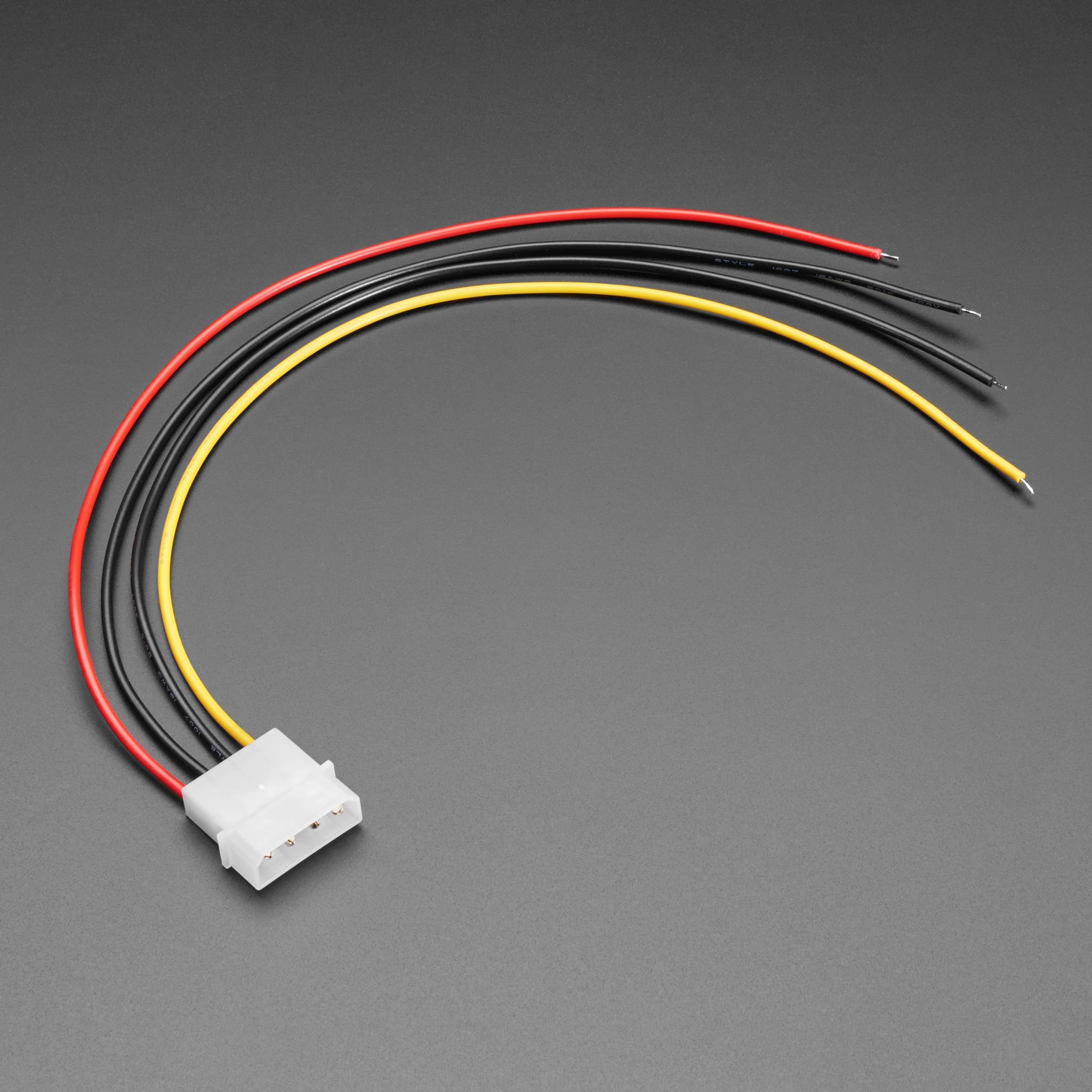 IDE Molex 4 Pin Socket Cable - 30cm long by Adafruit - The Pi Hut