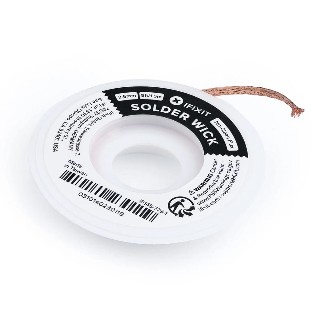 iFixit Desoldering Wick (2.5mm Wide) by iFixit - The Pi Hut