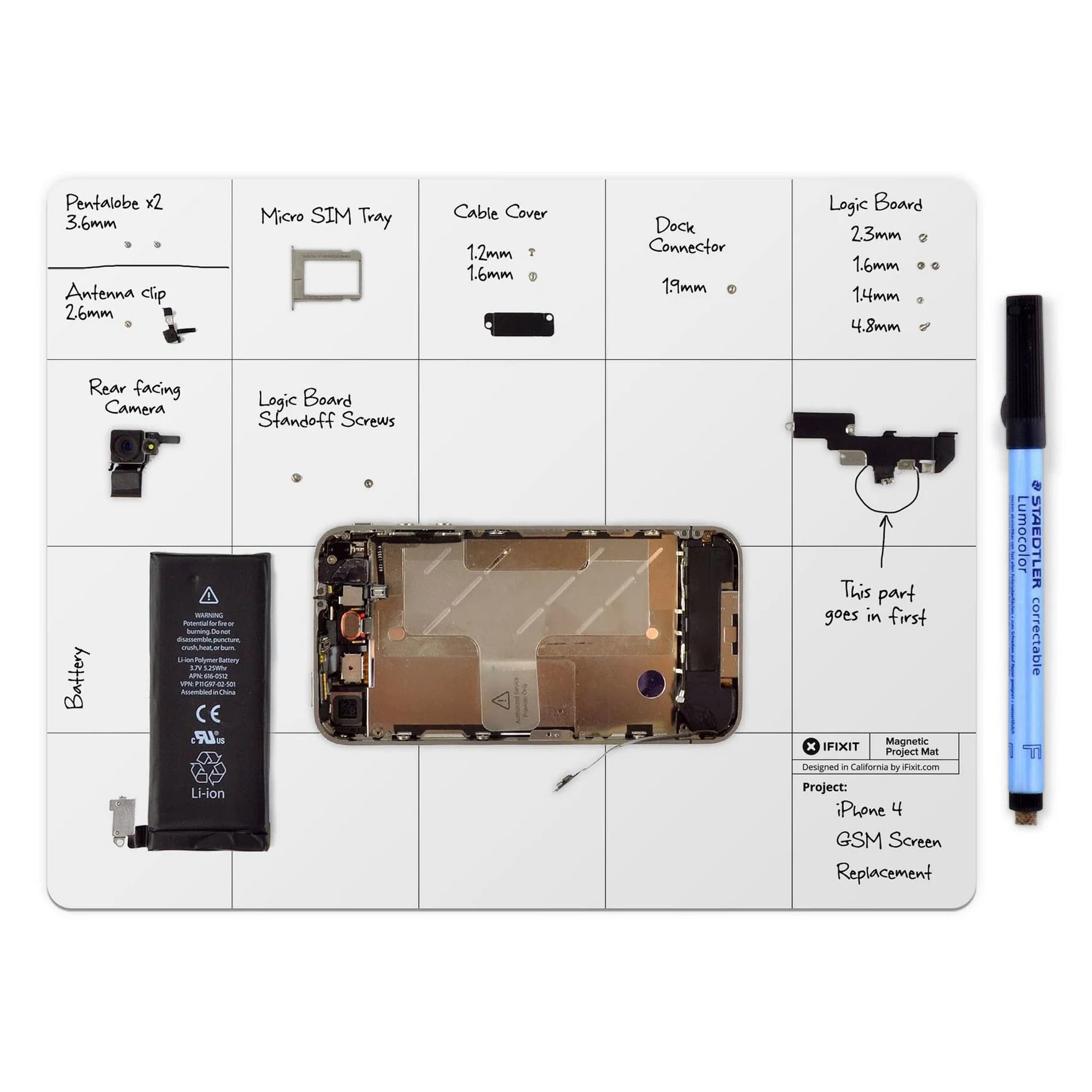 iFixit Magnetic Project Mat by iFixit - The Pi Hut