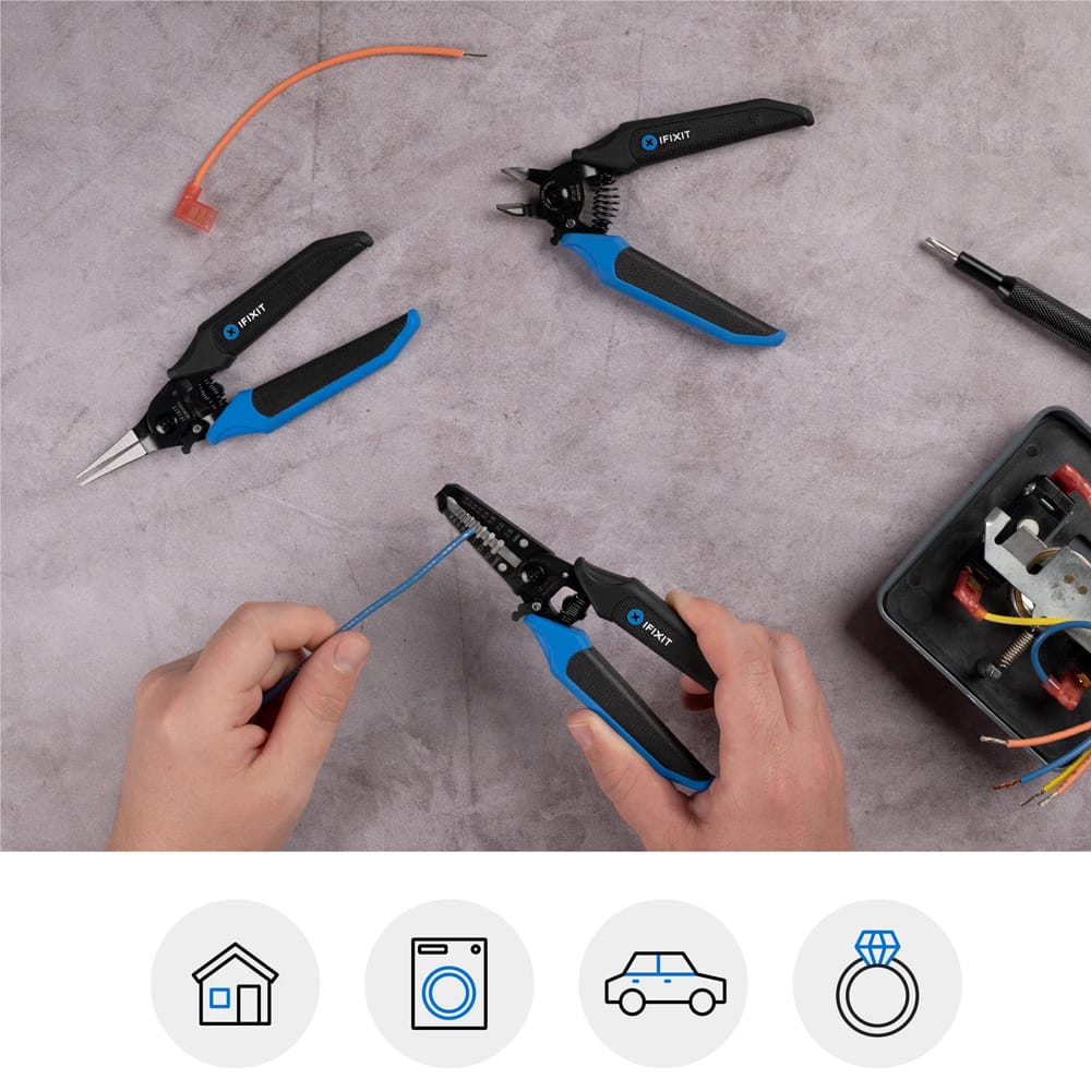 iFixit Mandible 3-Piece Pliers Set by iFixit - The Pi Hut