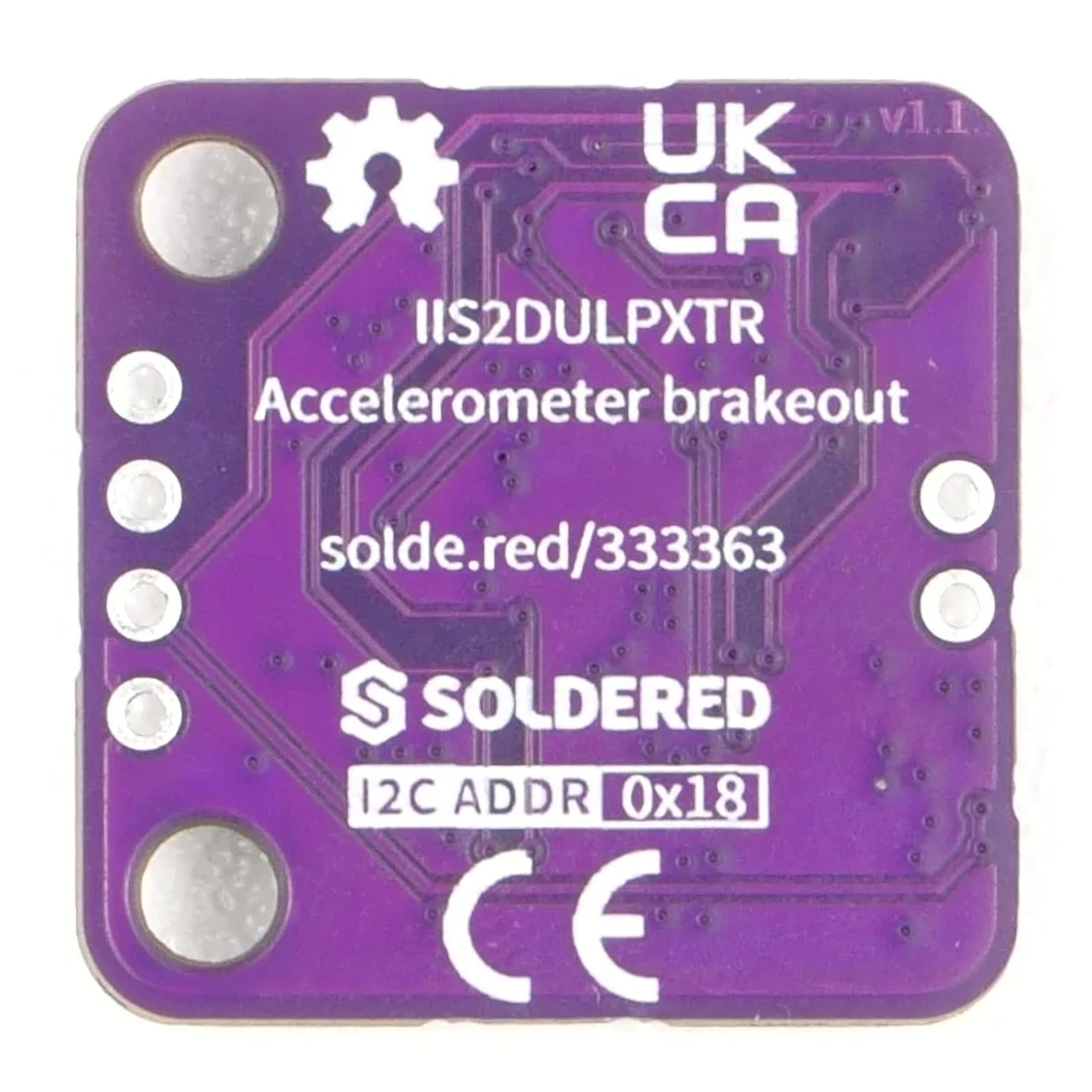 IIS2DULPX Accelerometer Breakout by Soldered Electronics - The Pi Hut
