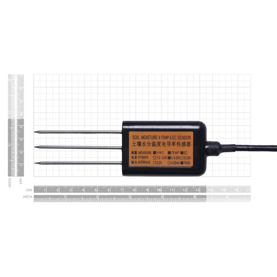 Industrial Soil Moisture & Temperature & EC Sensor MODBUS-RTU RS485 (S ...