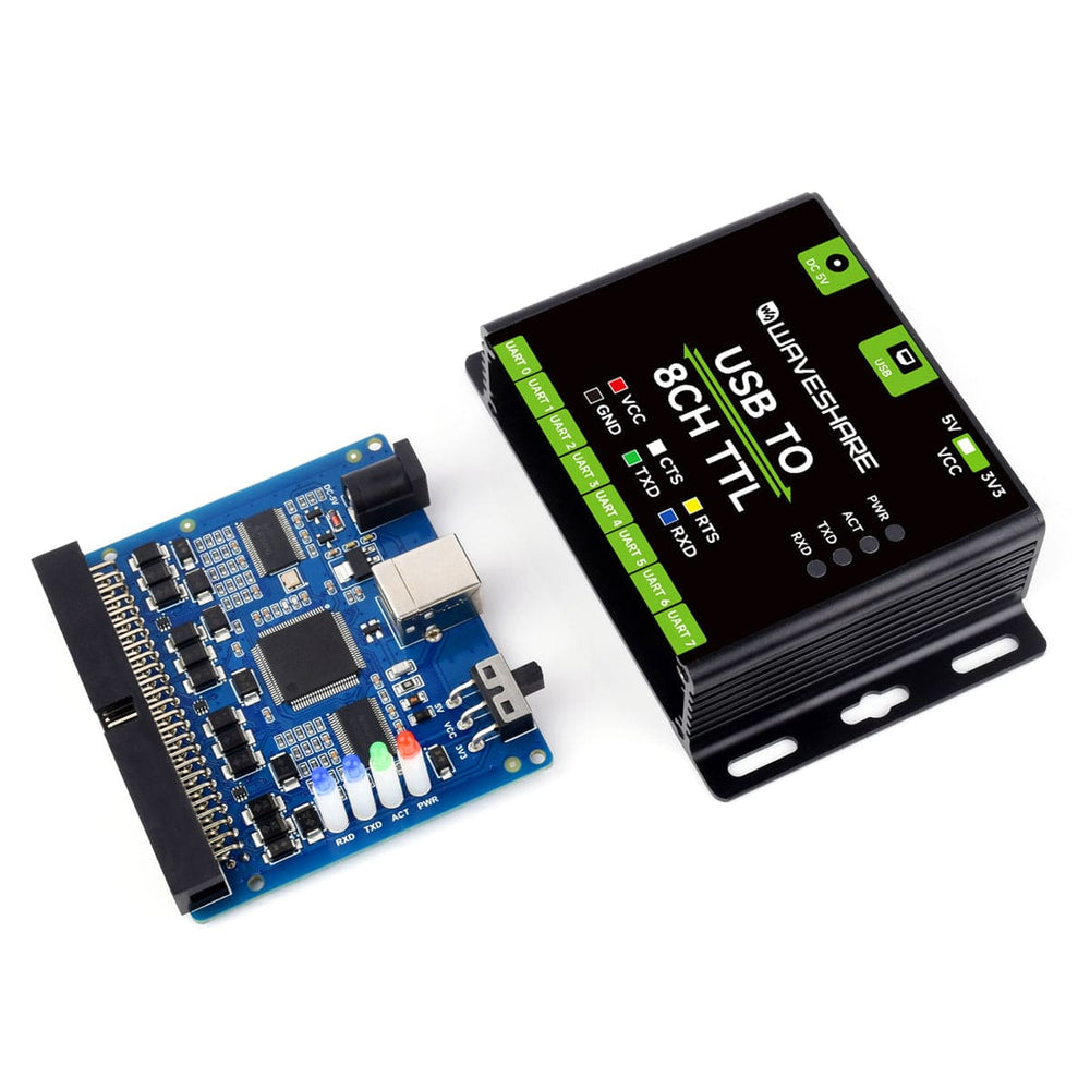 Industrial USB TO 8-Channel TTL Converter - The Pi Hut