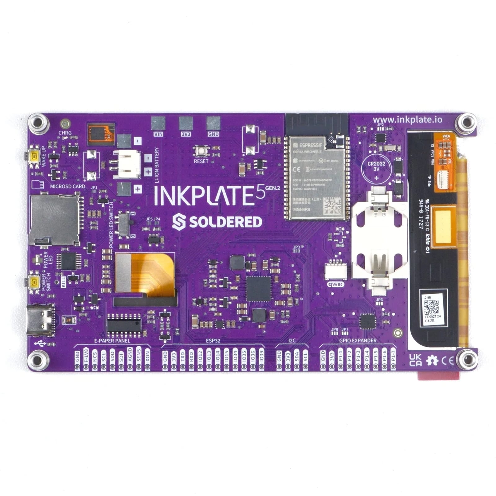 Inkplate 5 Gen2 by Soldered Electronics - The Pi Hut