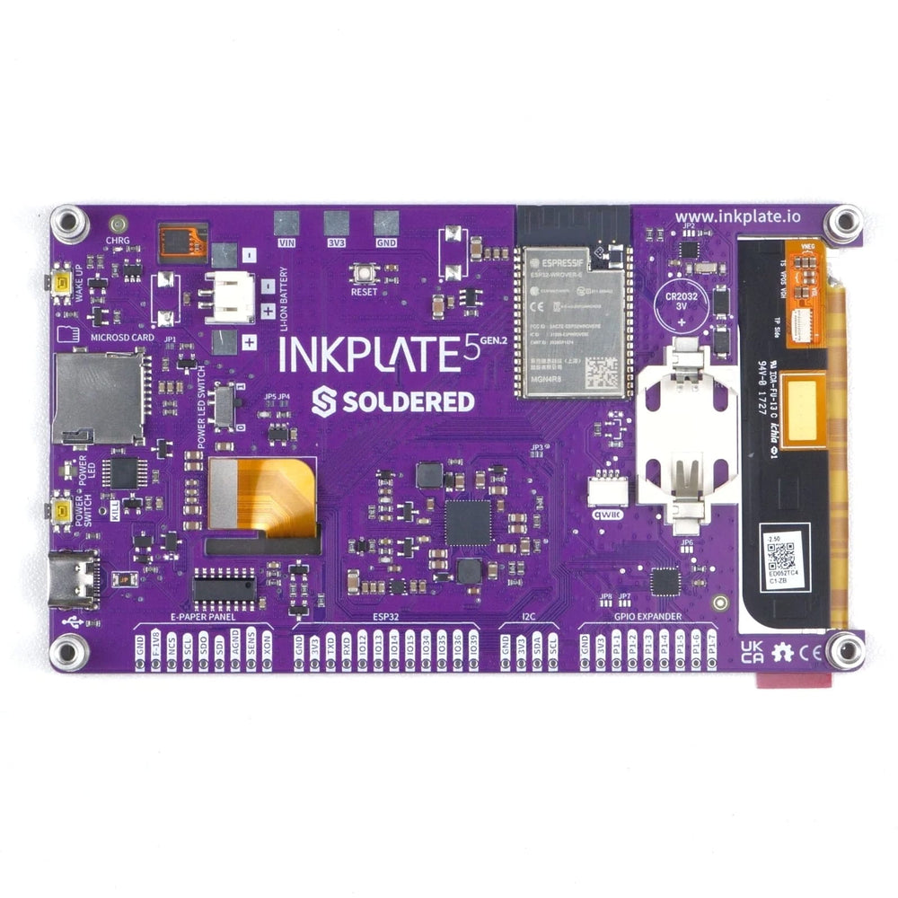 Inkplate 5 Gen2 by Soldered Electronics - The Pi Hut