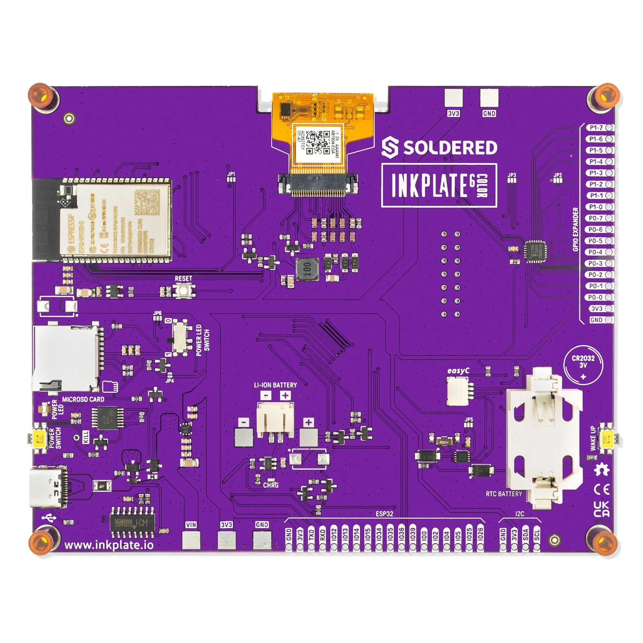 Inkplate 6COLOUR by Soldered Electronics - The Pi Hut