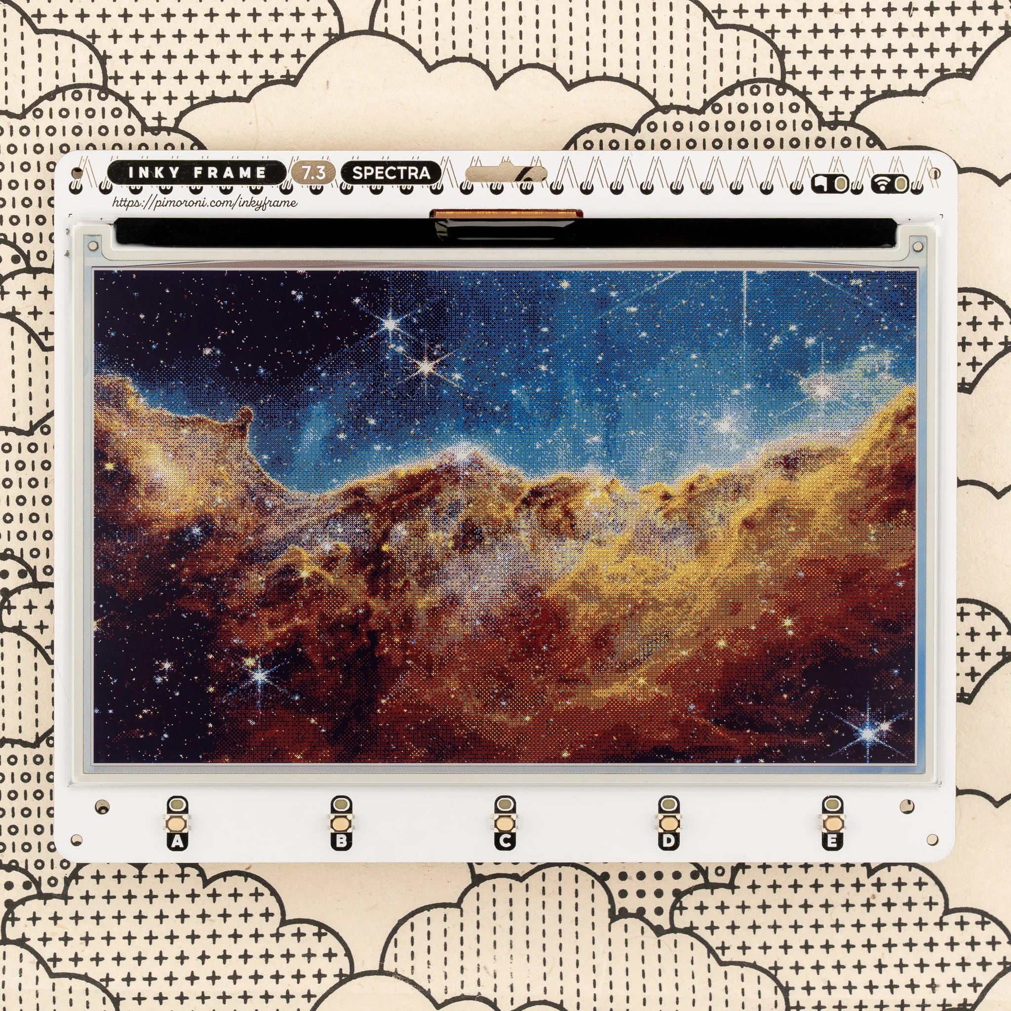 Inky Frame 7.3" (Pico 2 W Aboard) by Pimoroni - The Pi Hut