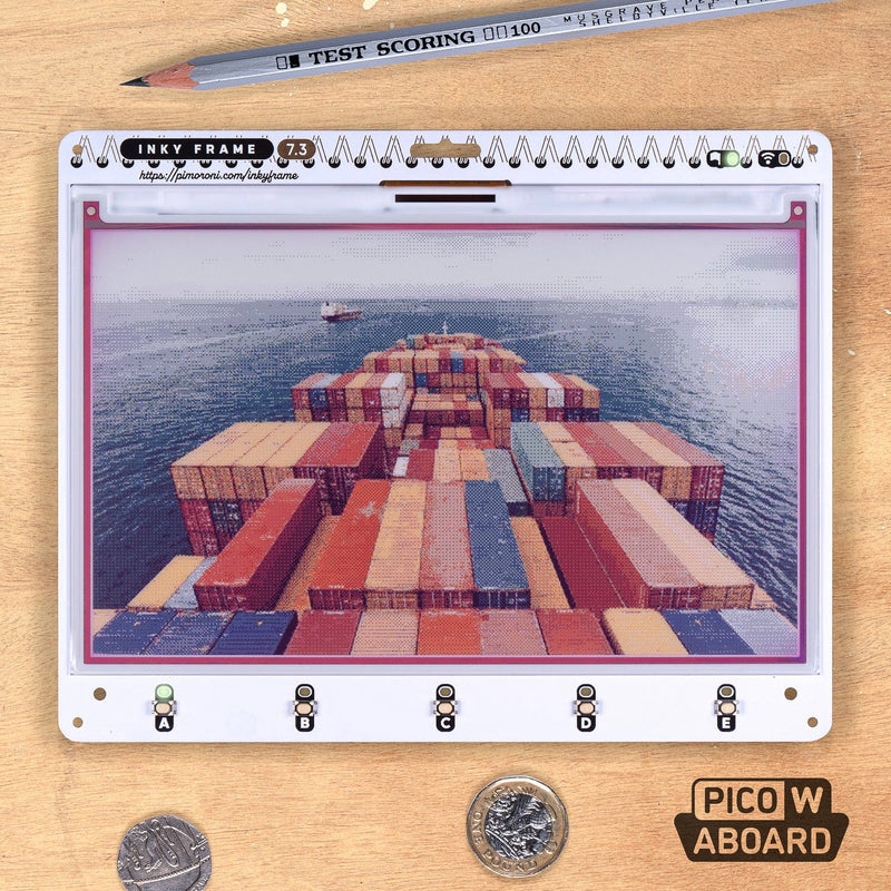 Inky Frame 7.3" (Pico W Aboard) – Inky Frame Only - The Pi Hut