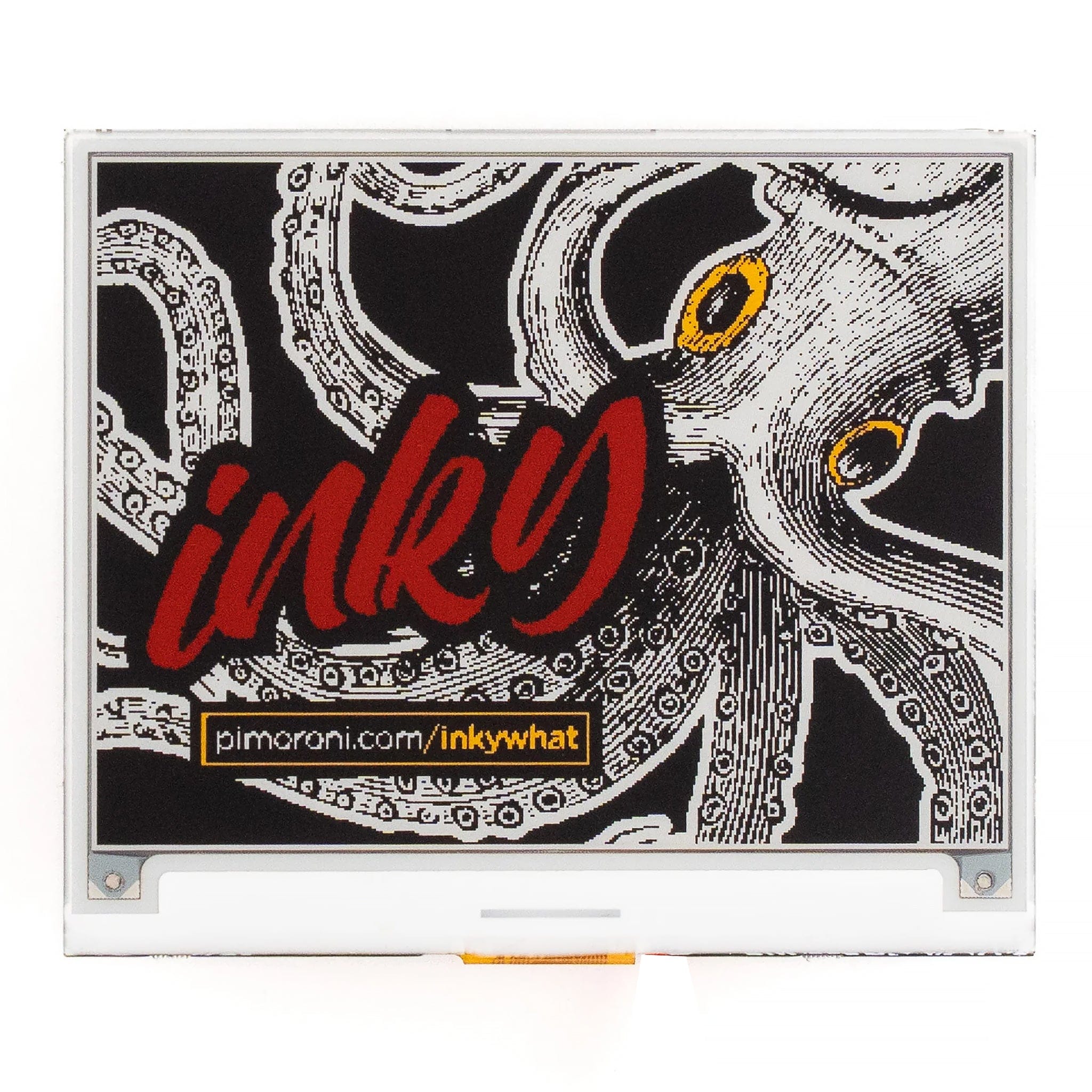 Inky wHAT (Four Colour ePaper/E Ink®/EPD) – Red/Yellow/Black/White by Pimoroni - The Pi Hut