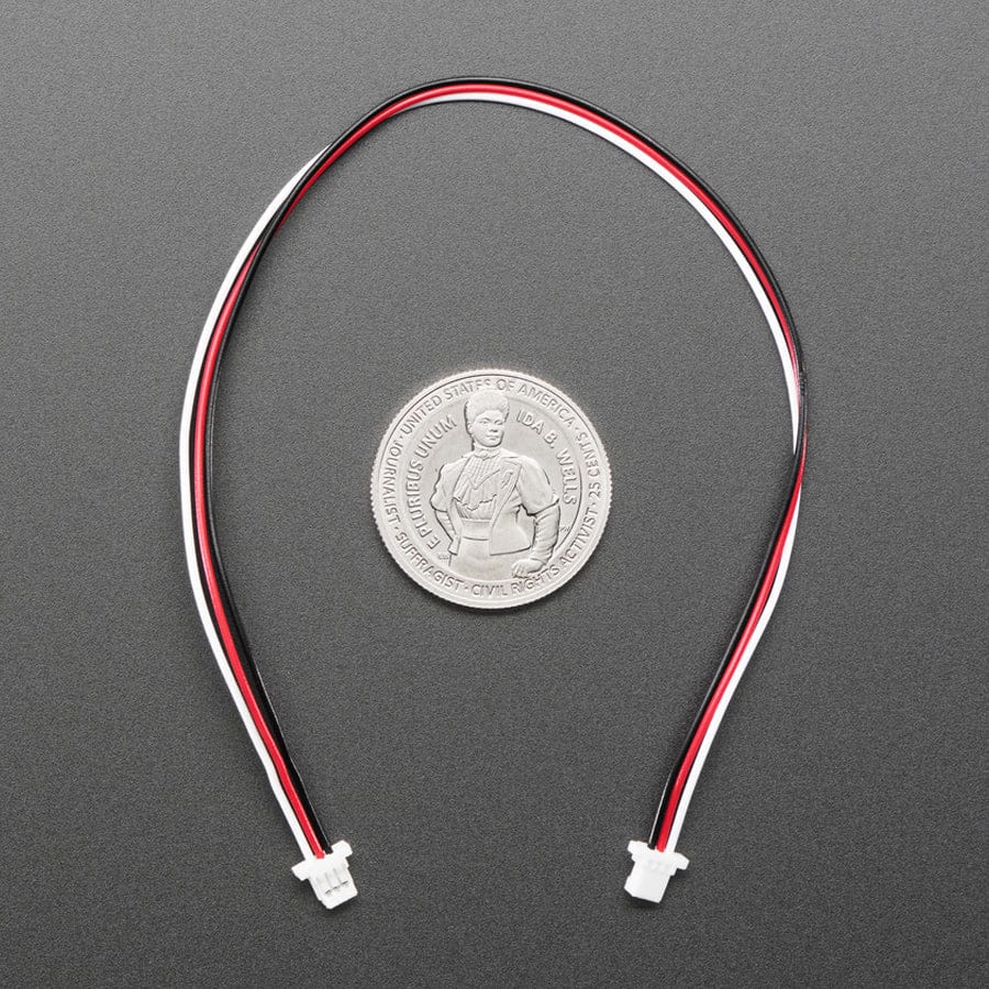 JST SH Compatible 1mm Pitch 3-pin - Plug-Plug Cable - 200mm long by Adafruit - The Pi Hut