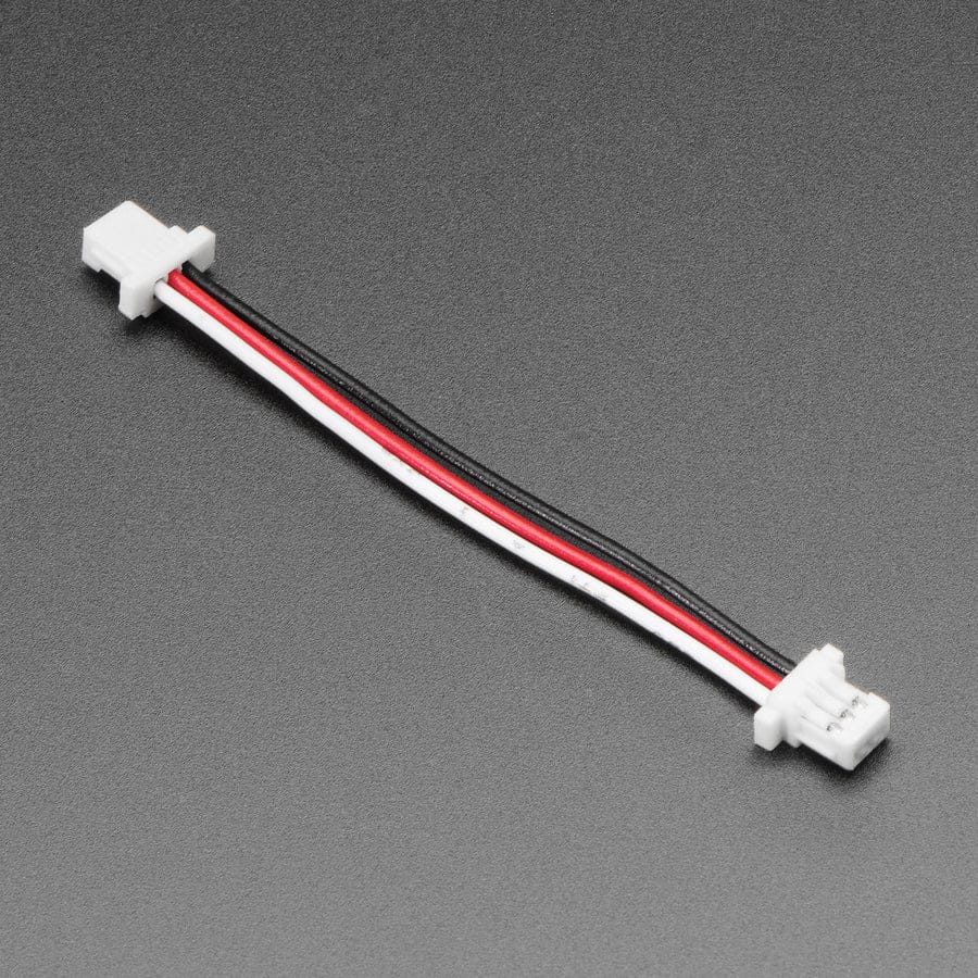 JST SH Compatible 1mm Pitch 3-pin Plug-Plug Cable - 50mm long by Adafruit - The Pi Hut
