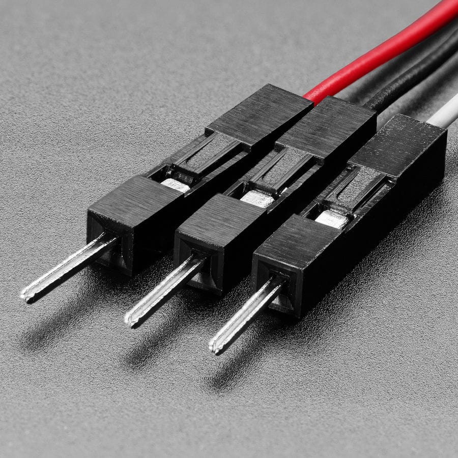 JST SH Compatible 1mm Pitch - 3 Pin to Premium Plug Header Cable - 200mm long by Adafruit - The Pi Hut