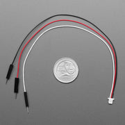 JST SH Compatible 1mm Pitch - 3 Pin to Premium Plug Header Cable - 200mm long by Adafruit - The Pi Hut
