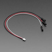 JST SH Compatible - 1mm Pitch - 3 Pin to Premium Socket Cable - 200mm long by Adafruit - The Pi Hut