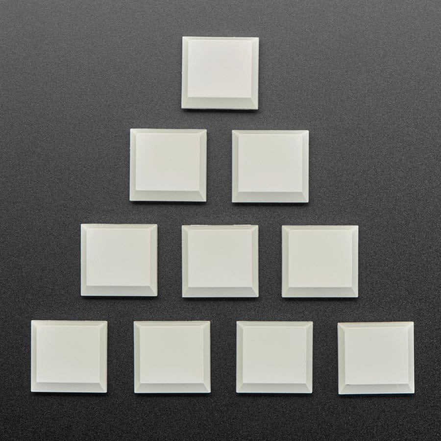 Kailh CHOC Slim Key Caps - Milky White - 10 pack - The Pi Hut