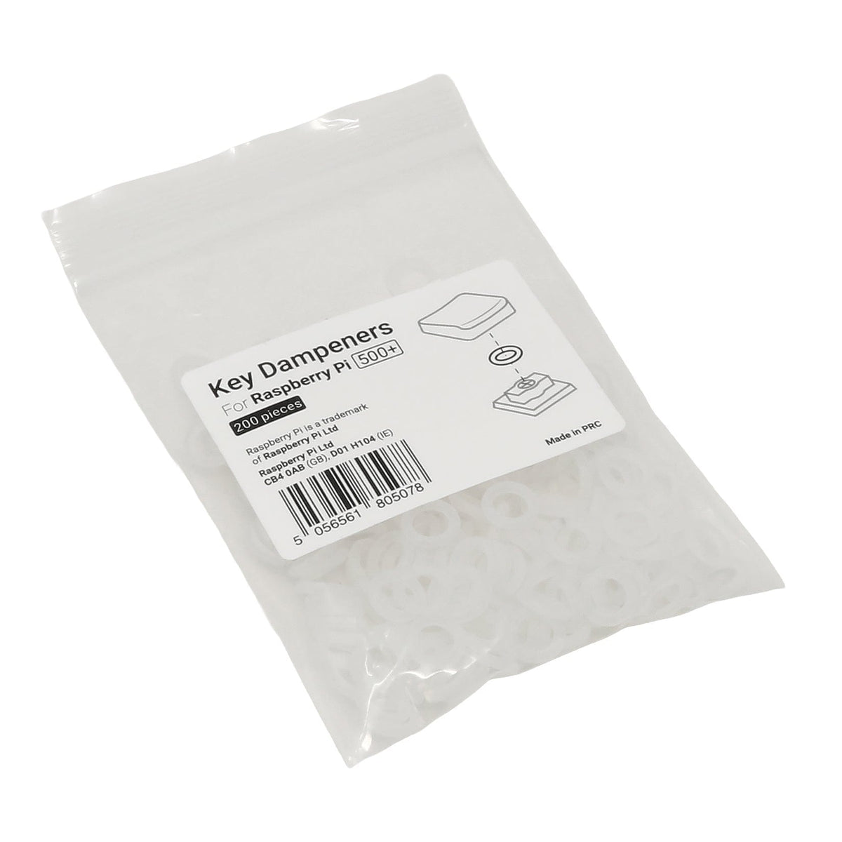 Key Dampener Kit for Raspberry Pi 500+ - The Pi Hut