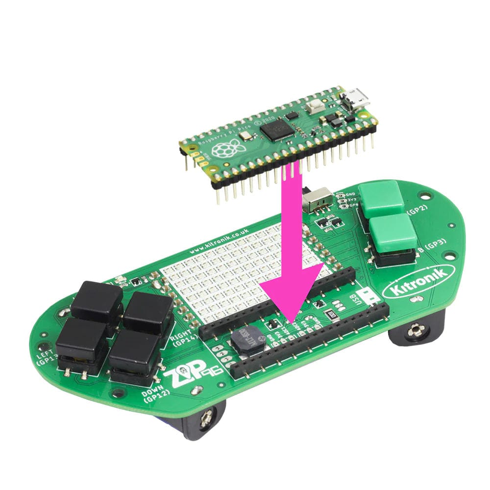 Kitronik ZIP96 Retro Gamer for Raspberry Pi Pico - The Pi Hut