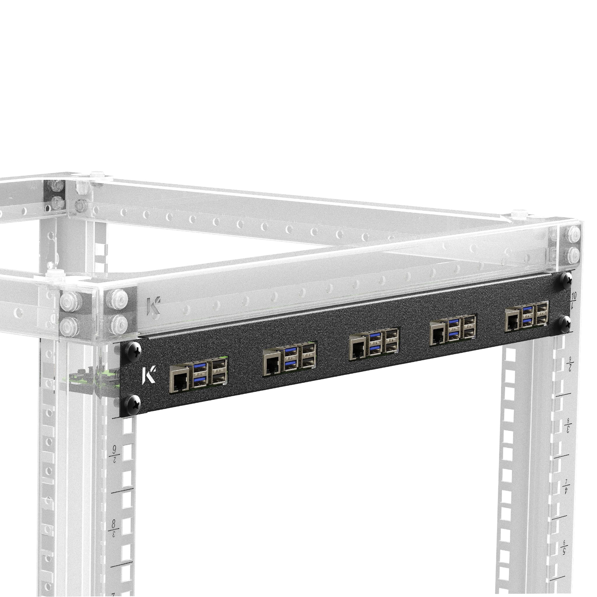 KKSB 19" 1U Rack Panel for Raspberry Pi by KKSB - The Pi Hut