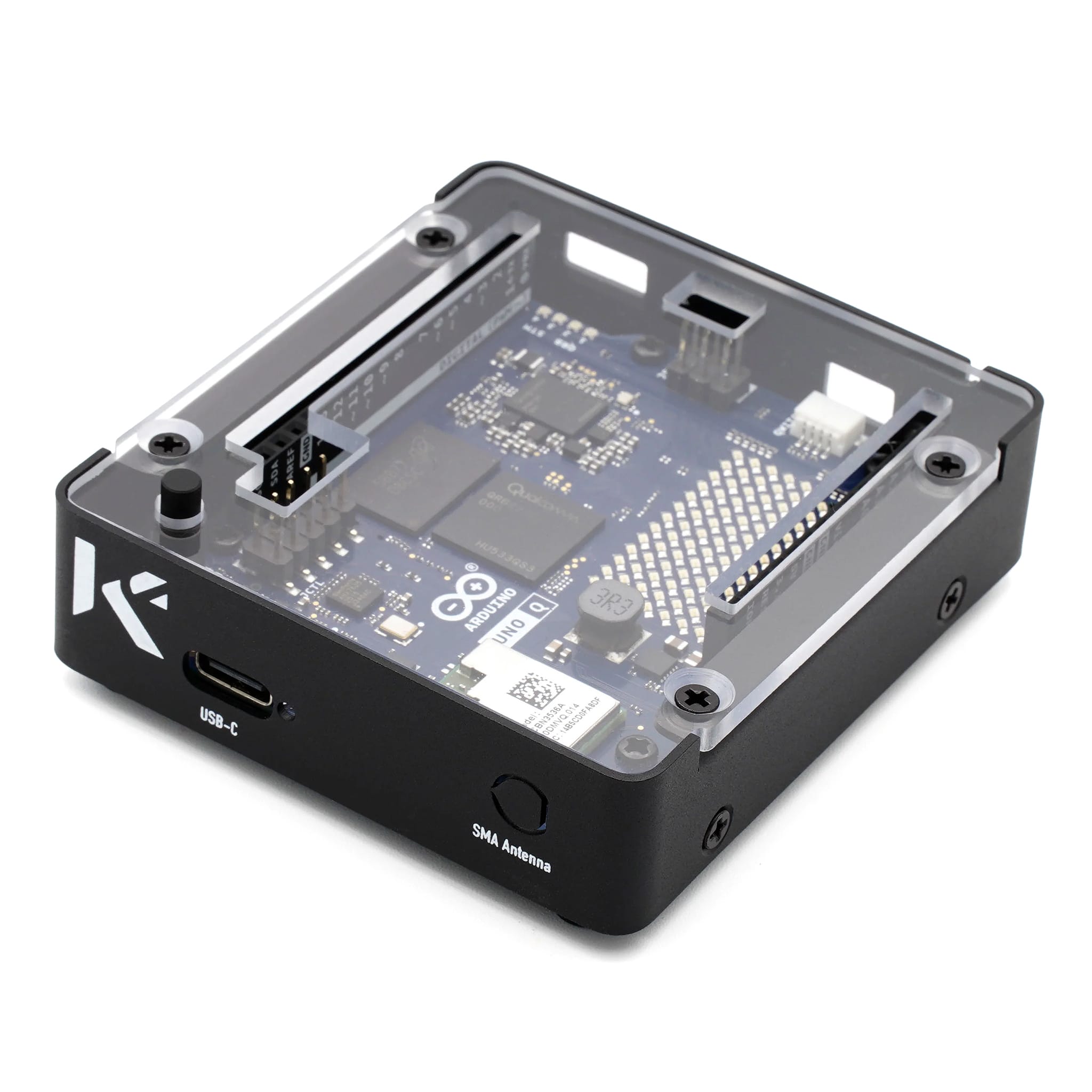 KKSB Compact Case for Arduino UNO Q - Clear Top by KKSB - The Pi Hut