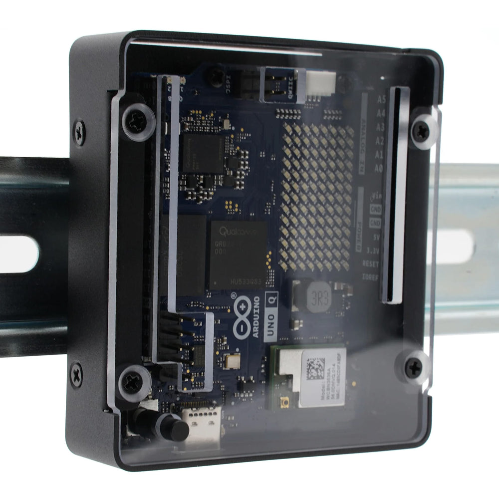 KKSB Compact Case for Arduino UNO Q - Clear Top by KKSB - The Pi Hut