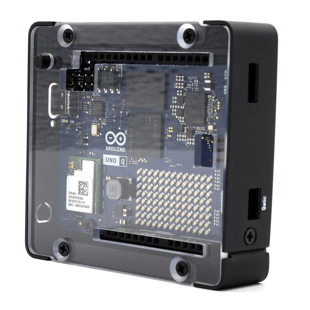KKSB Compact Case for Arduino UNO Q - Clear Top by KKSB - The Pi Hut