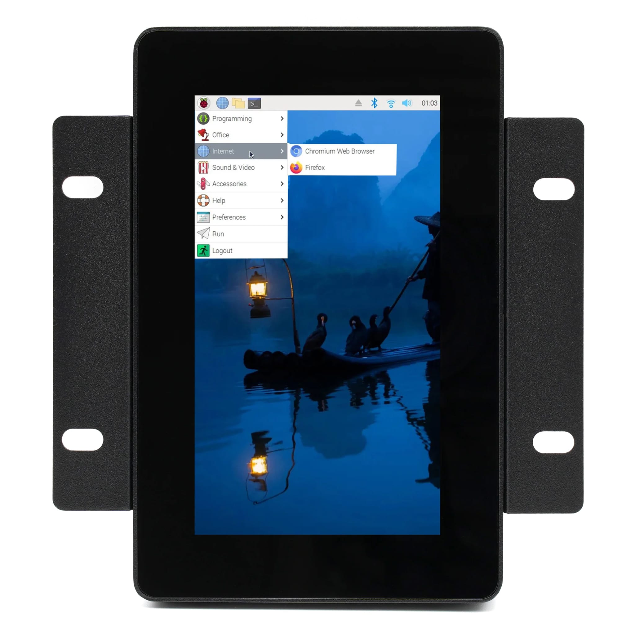 KKSB Panel Mount Case for Raspberry Pi 5 and 5" Touch Display 2 by KKSB - The Pi Hut