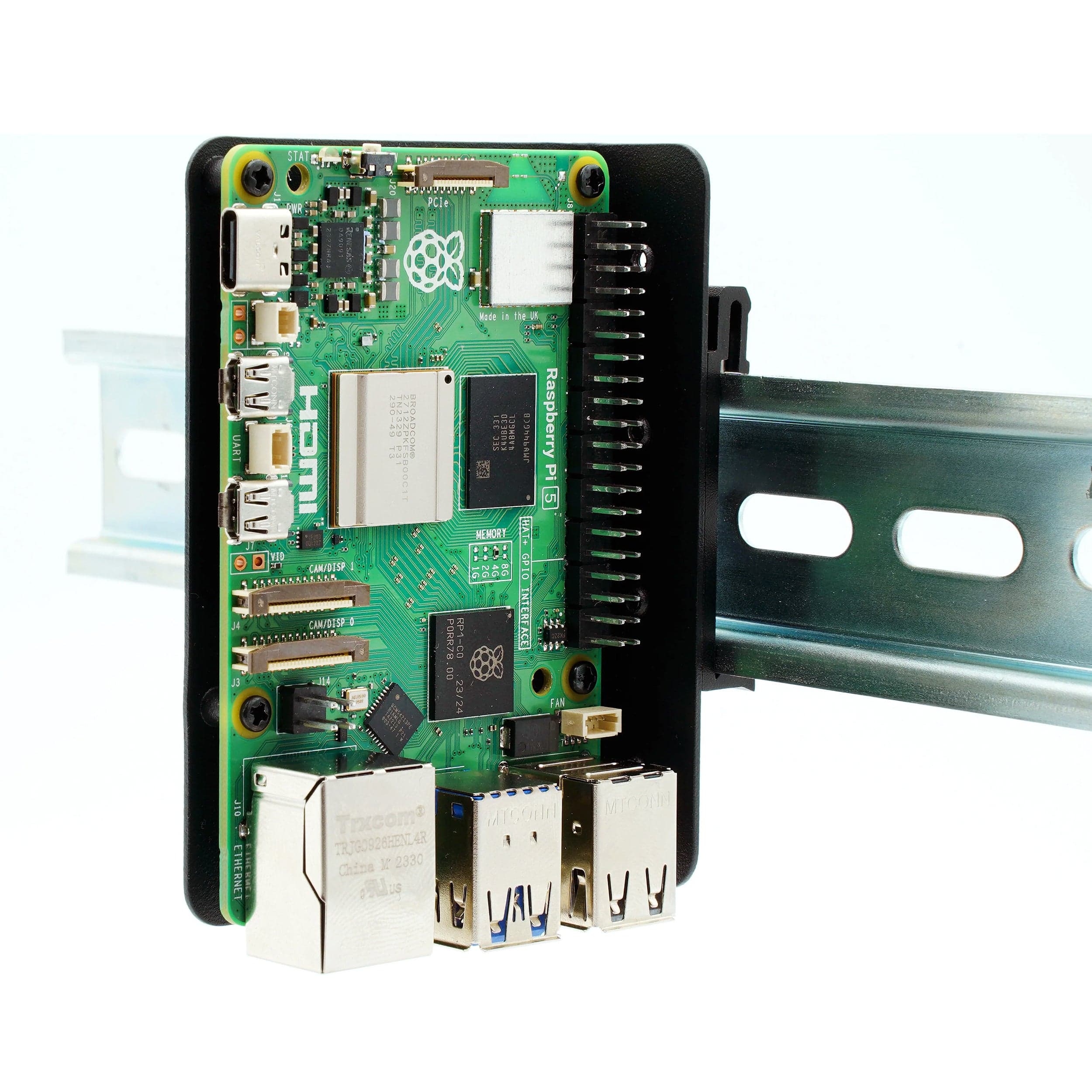 KKSB Raspberry Pi DIN Rail Clip Bracket - The Pi Hut