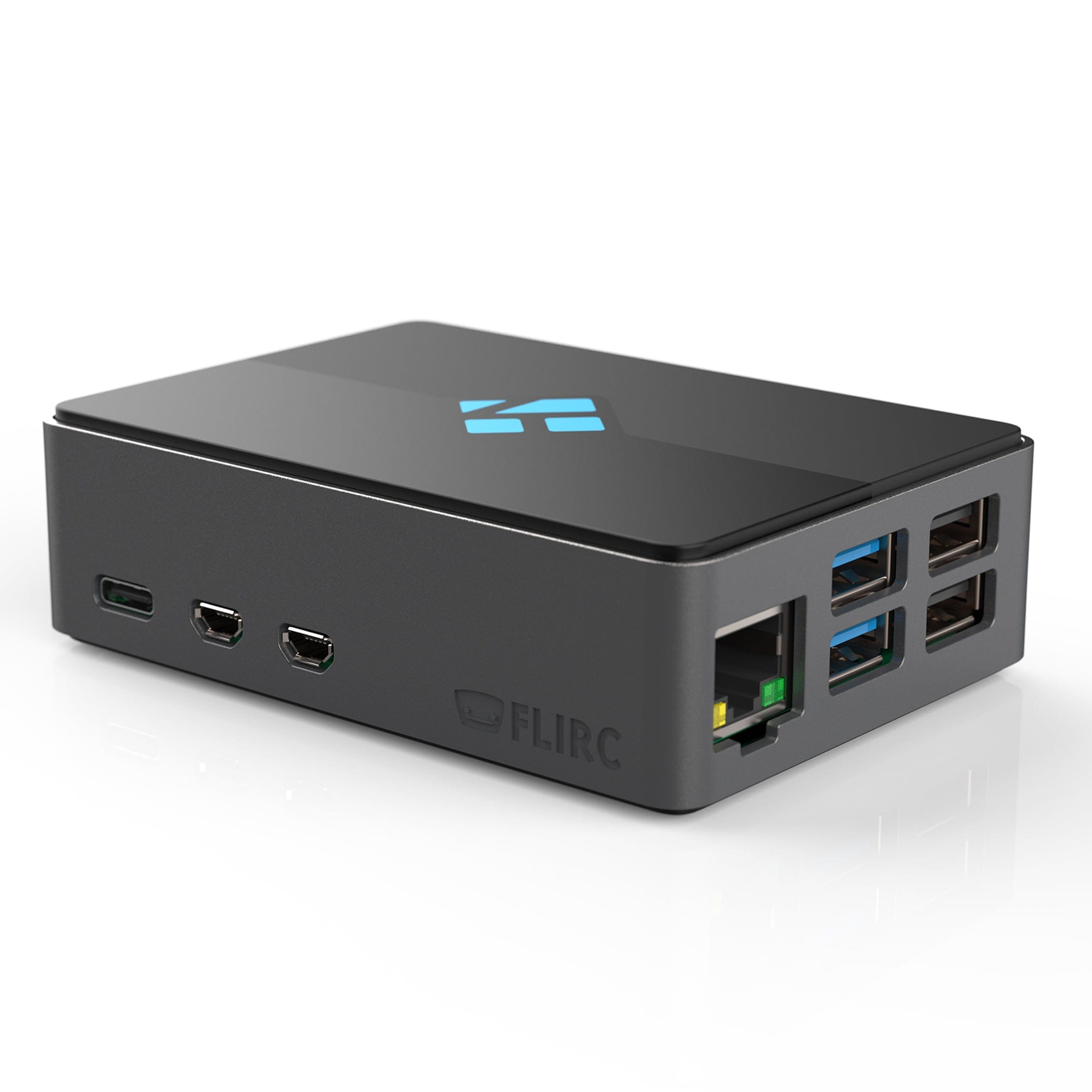 Kodi Edition Raspberry Pi 5 FLIRC Case by FLIRC - The Pi Hut