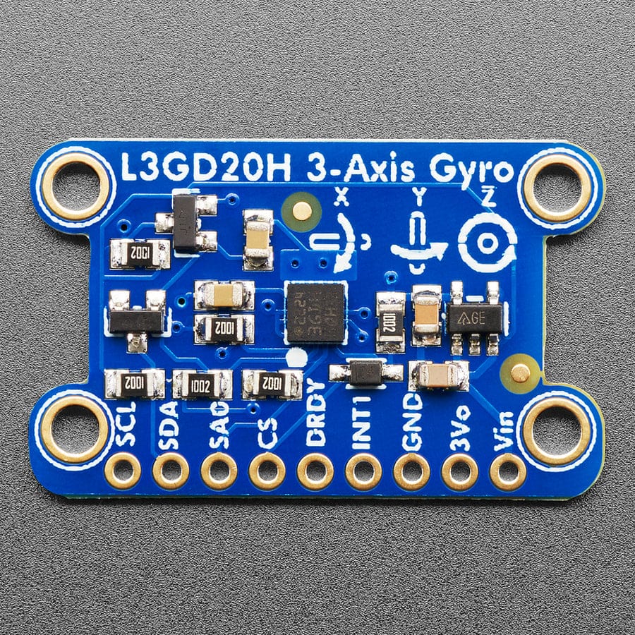 L3GD20H Triple-Axis Gyro Breakout Board - L3GD20/L3G4200 Upgrade (L3GD20H) - The Pi Hut