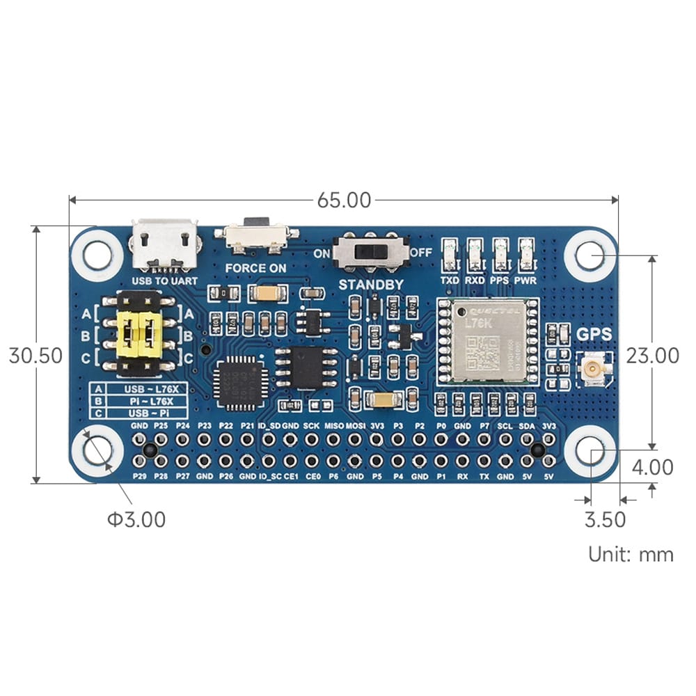 L76K GNSS HAT for Raspberry Pi by Waveshare - The Pi Hut