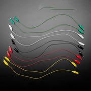Large Alligator Clip Test Lead (set of 10) by Adafruit - The Pi Hut