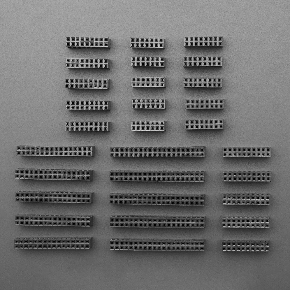 Large Dual Row Wire Housing Pack for DIY Jumper Cables by Adafruit - The Pi Hut