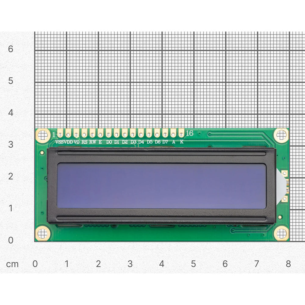 LCD Display 16x2 I2C White Characters on Blue Background by Soldered Electronics - The Pi Hut
