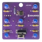 LED Dice Solder Kit by Soldered Electronics - The Pi Hut