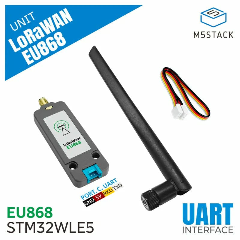 LoRaWAN Unit EU868 (STM32WLE5) with Antenna - The Pi Hut