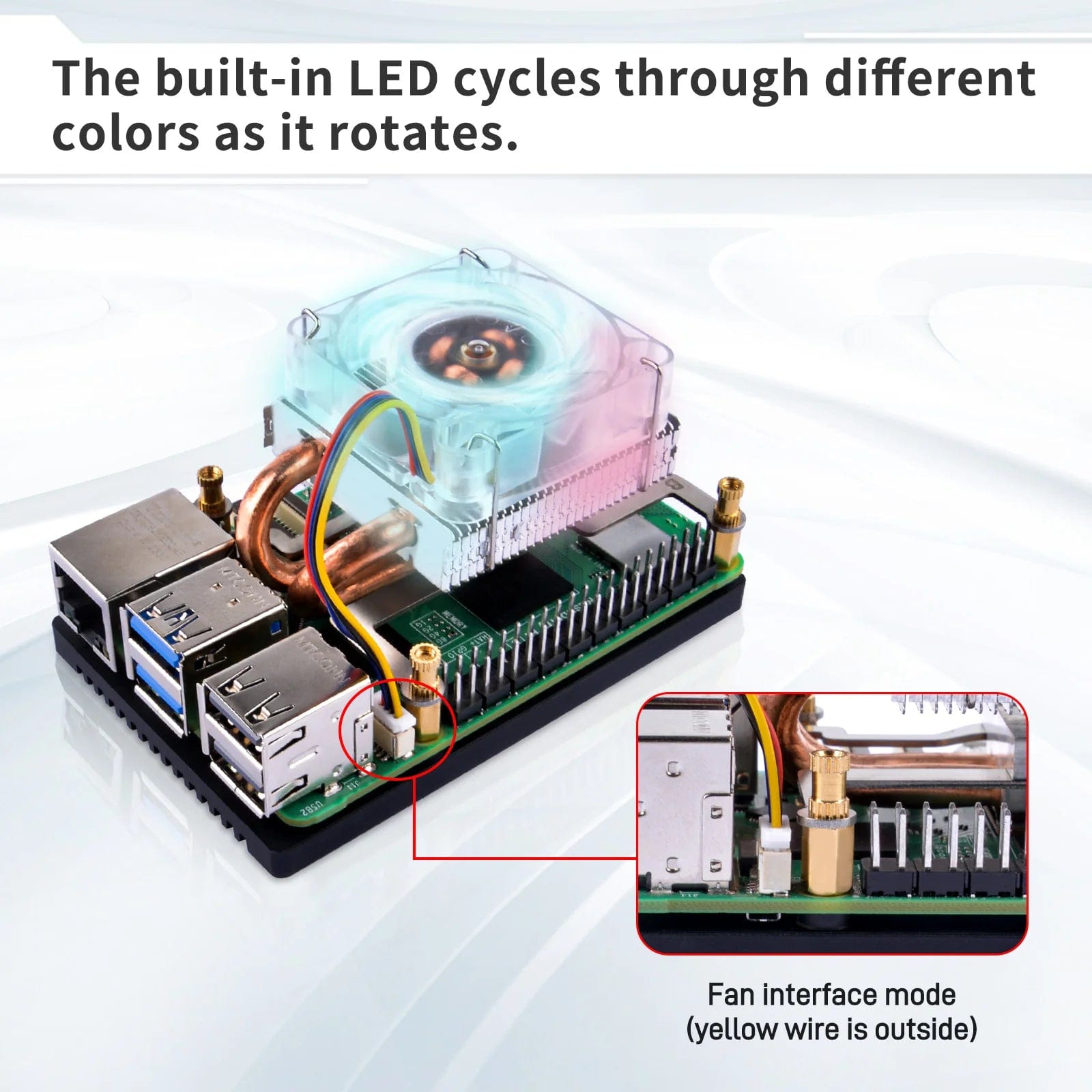 Low-Profile ICE Tower CPU Cooler for Raspberry Pi 5 - The Pi Hut