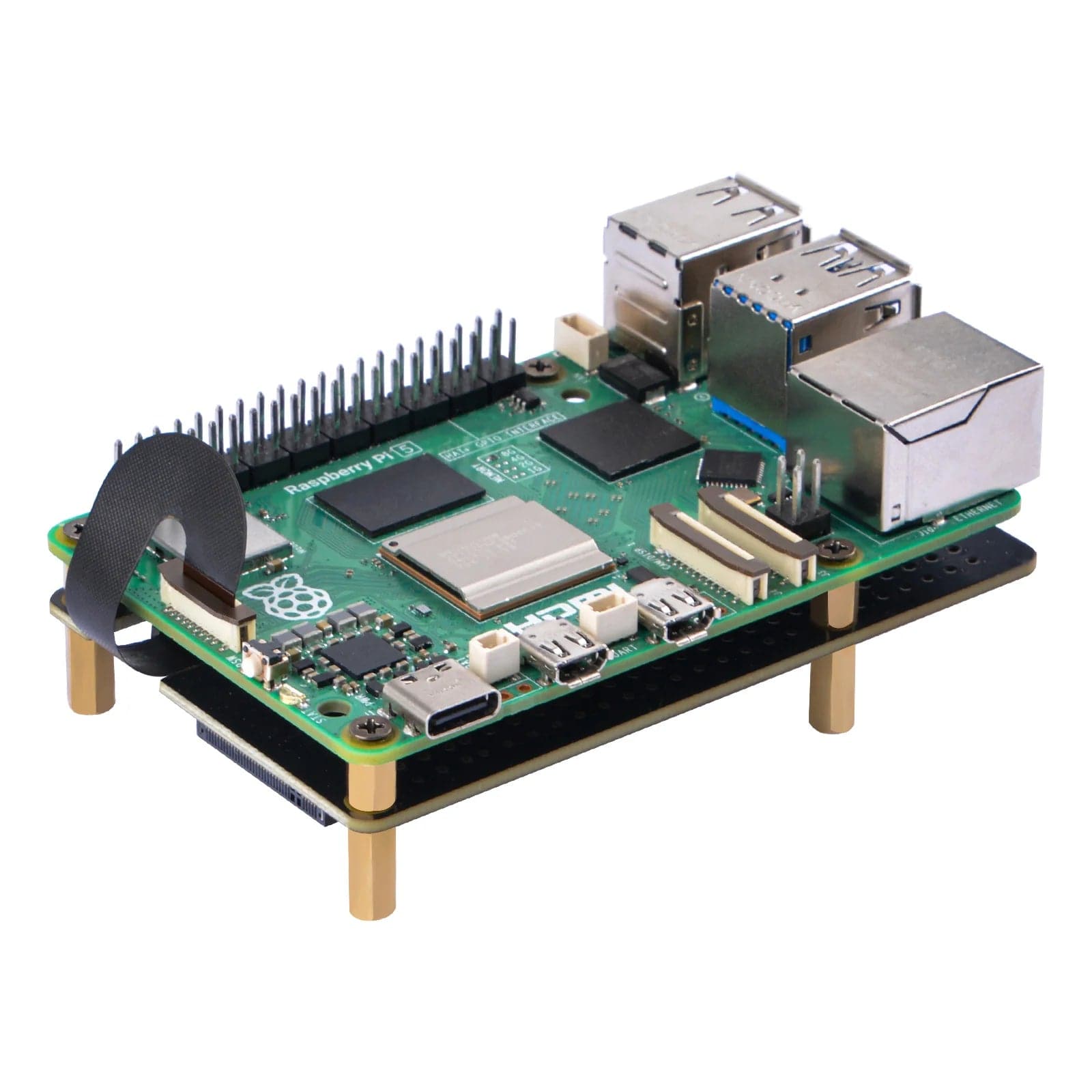 M.2 2280 NVMe PCIe Bottom for Raspberry Pi 5 (N07) - The Pi Hut