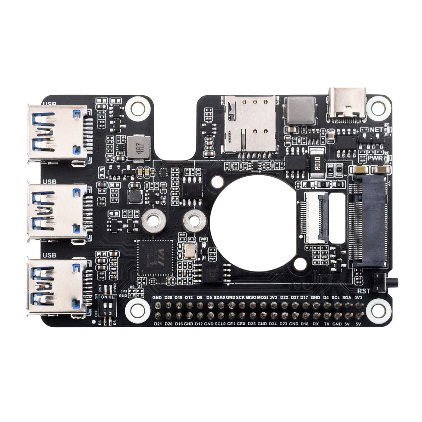 M.2 4G/5G USB 3.2 HAT for Raspberry Pi 5 by Waveshare - The Pi Hut