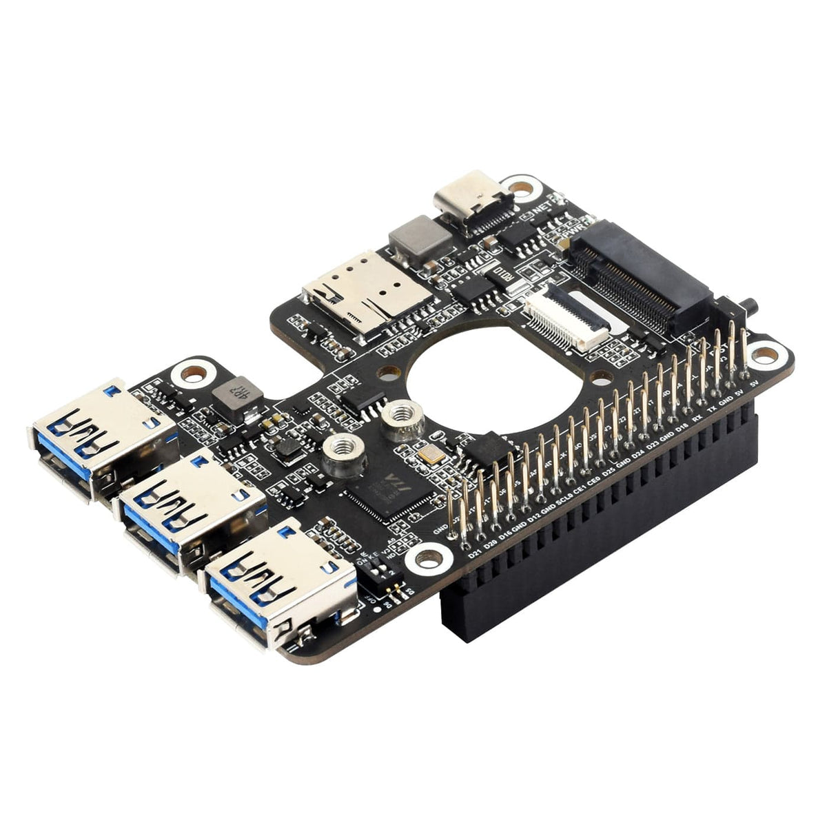 Raspberry Pi 5 Usb Module M.2 4G/5G USB 3.2 HAT for Raspberry Pi 5 - The Pi Hut