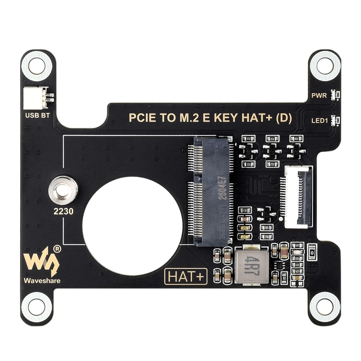 M.2 E-Key HAT (D) for Raspberry Pi 5 by Waveshare - The Pi Hut
