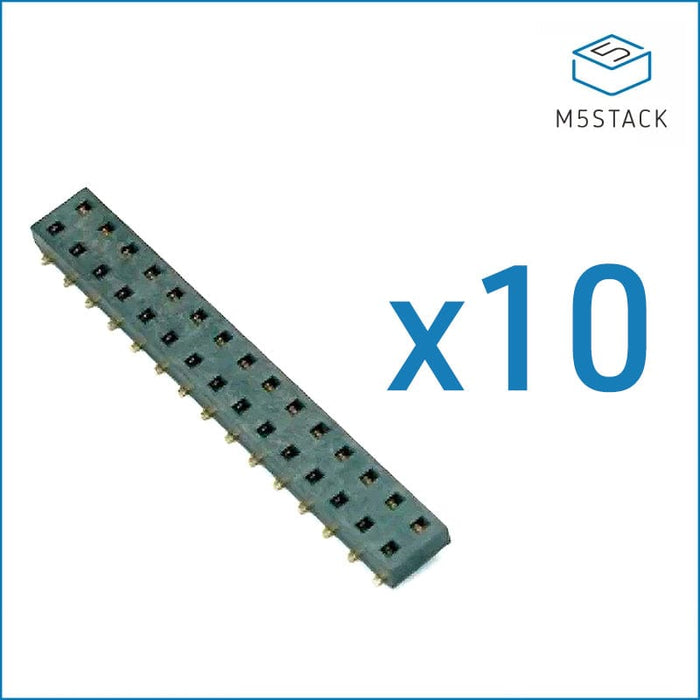 M5Stack 15-Pin 2.54mm M-BUS Header Socket Set - 10x Male + 10x Female ...