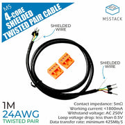 M5Stack 24AWG 4-Core Shielded Twisted Pair Cable by M5Stack - The Pi Hut