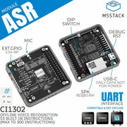 M5Stack ASR Module (CI1302) by M5Stack - The Pi Hut