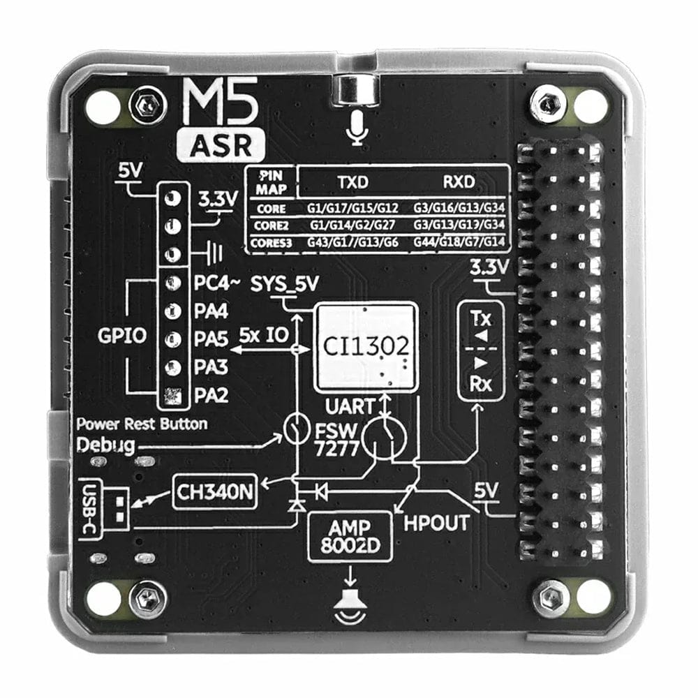 M5Stack ASR Module (CI1302) by M5Stack - The Pi Hut